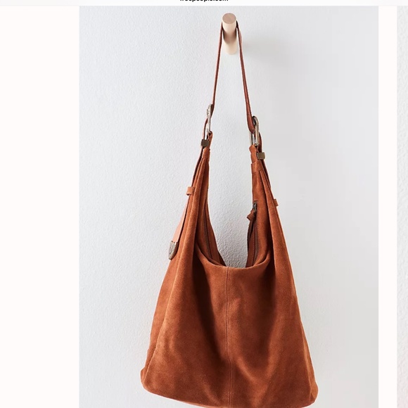Free People Handbags - Free People Westbound Suede Tote Bag in True Brown NWT